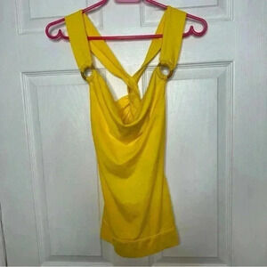 It’s Our Time Tank Top  Yellow Size Medium